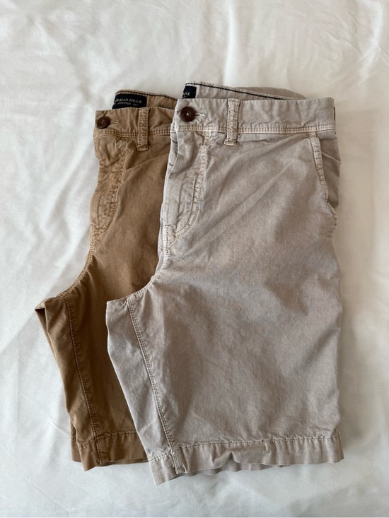 American Eagle Outfitters Other - American Eagle Outfitters Bundle Men’s 30 Chino Shorts Tan & Light Khaki